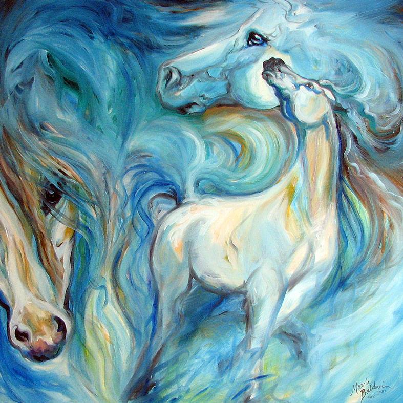 Beautiful Horse Oil Painting